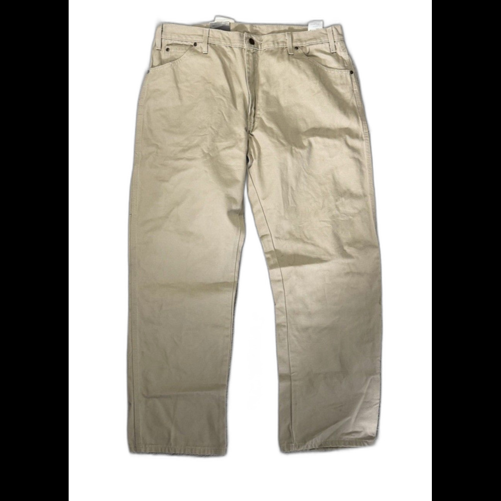 Dickies Carpenter Jeans 38x32 NWT Mens Relaxed Fit Straight Leg Khaki Duck Work